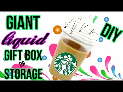 DIY Crafts: How To Make A Giant Liquid Starbucks – DIYs Storage Idea or Gift Box – Cool DIY Project