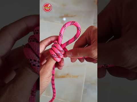 Cable tying skills at home, #knotrope #homemade #viral #rope #satisfying