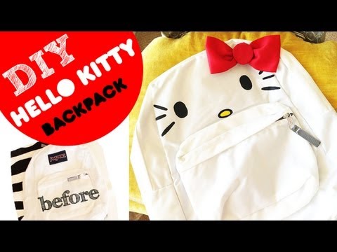 DIY HELLO KITTY BACKPACK | Kandee Johnson