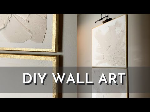 DIY WALL ART | RH INSPIRED | PLASTER ABSTRACT ART