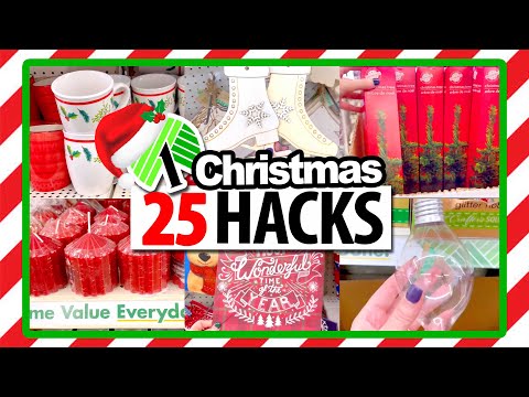 *25* $1 Dollar Tree HACKS 2023!🎄THE BEST EVER ideas for CHRISTMAS 2023!
