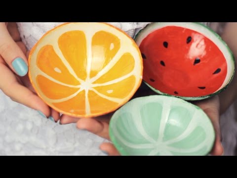 DIY: Clay Fruit Bowls from Scratch – Watermelon, Orange, Lime