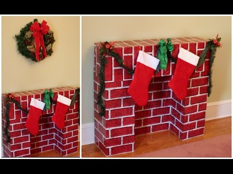 DIY Christmas Fireplace for the Holidays