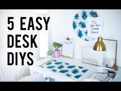 5 EASY DIY Desk Decor & Organization Ideas | ANN LE