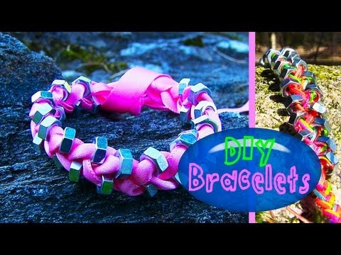 DIY String & Ribbon Bracelet with Beads. How to Make Bracelets for Beginners – Easy & Simple