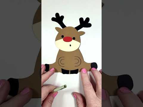 Reindeer Money Card #Craft Idea for #Cricut & Silhouette, Easy #DIY #Christmas Crafts, #Gift Idea
