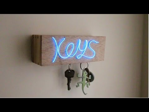 D.I.Y Illuminated Magnetic Key Holder!