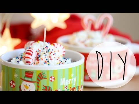 DIY Candle Making | Hot Cocoa Candles | Holiday GIFT IDEAS | ANN LE