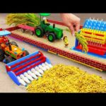 Diy tractor making mini Rice Harvester Machine | diy Threshing Machine Harvest Rice Fields | HP Mini