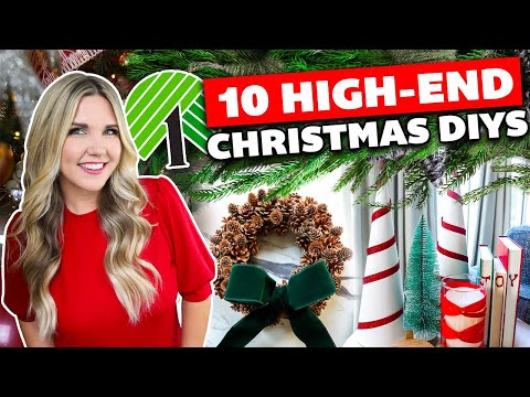 10 HIGH-END CHRISTMAS DOLLAR TREE DIY’s🎄Quick & Easy!!!