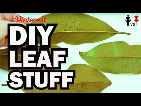 DIY Leaf Stuff – Corinne Vs Pin #33