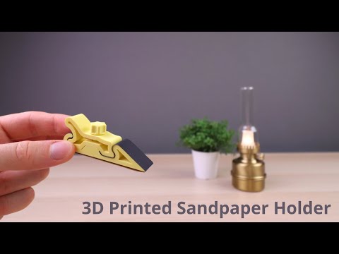 3D Printed Sandpaper Holder Tool
