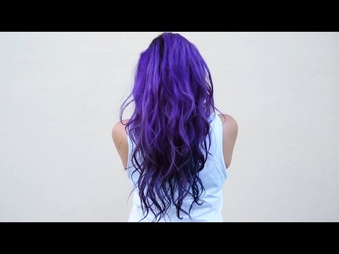 How I dye my hair purple & blue ♥ DIY