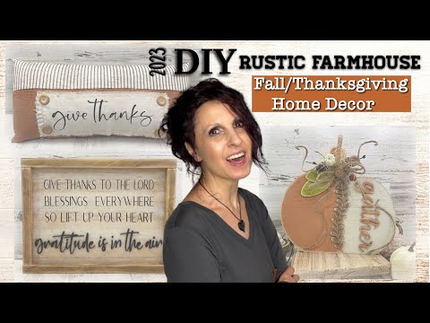 DIY Rustic Farmhouse Fall Crafts | DIY Fall Crafts | DIY Fall/Thanksgiving Home Decor Crafts 2023