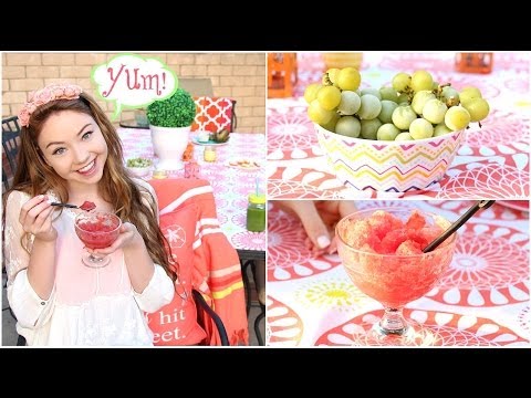 Healthy Snacks for Spring/Summer: DIY Shaved Ice, Green Juice, & more!