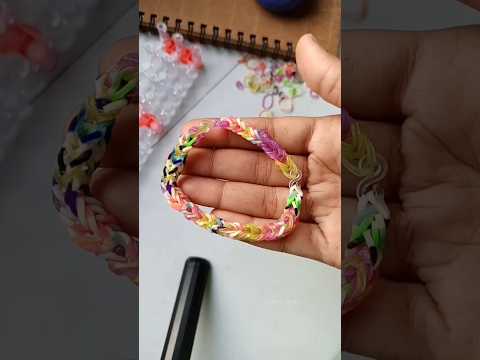 New LoomDIY🌈#shorts#trending#aesthetic#looms#band#diy#craft#beautiful#bracelet#friendship#satisfying