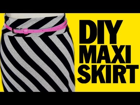 DIY Maxi Skirt, ThreadBanger How-to, Sewing Project