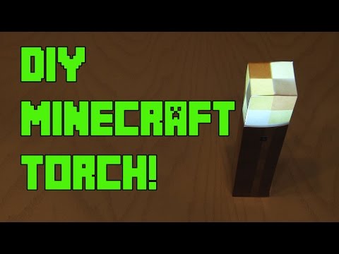 DIY Minecraft Torch – with Flickering Effect!