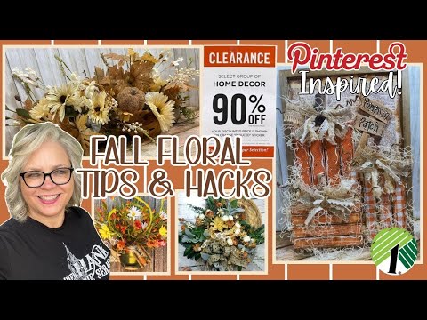 🍂 FLORAL TIPS & HACKS DIY Fall Projects using some of those 90% off HOBBY LOBBY CLEARANCE Items!