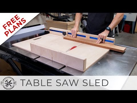 Simple Table Saw Sled with FREE Plans | DIY Woodworking