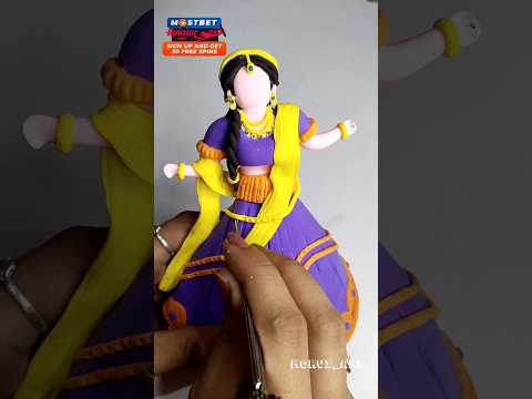 💃Navratri Special Garba Dance Girl 💃 happy navratri 2023 ❤️ jai mata di #shorts #clayart #trending