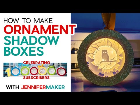 DIY Paper Ornament Shadowboxes to Celebrate 1 MILLION SUBSCRIBERS!