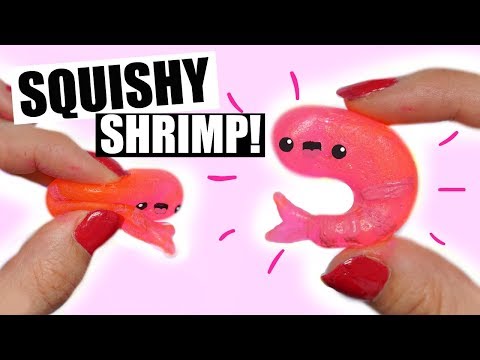 DIY TRANSPARENT SHRIMP SQUISHY!! No Hitohada Gel