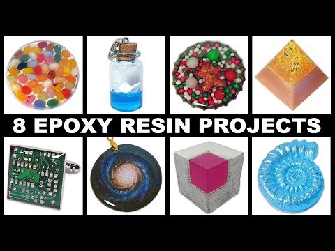 8 Easy Epoxy Resin Projects | Magnets | Paperweights | Cufflinks | Pendants + More | DIY Tutorial