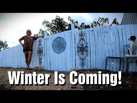 Weird Weather, Painting DIY Pallet Fence, Mulching Garden, Teri & Scott Leave Base Camp