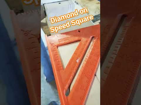 Diamond on Speed Square #diy #tools