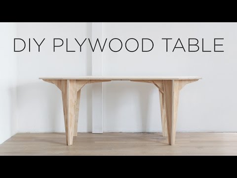 DIY Plywood table | Made from a single sheet of plywood
