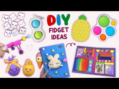 10 DIY AMAZING FIDGET IDEAS – DIY FIDGET BOARD – CUTE and Colorful Fidget Ideas #fidget