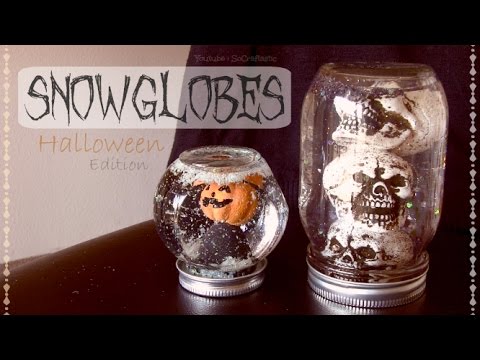 DIY SNOW GLOBES for HALLOWEEN – Home Decor – How To| SoCraftastic
