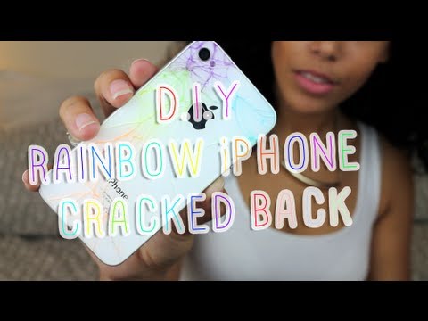 D.I.Y Cracked iPhone Rainbow Back | Laila Loves