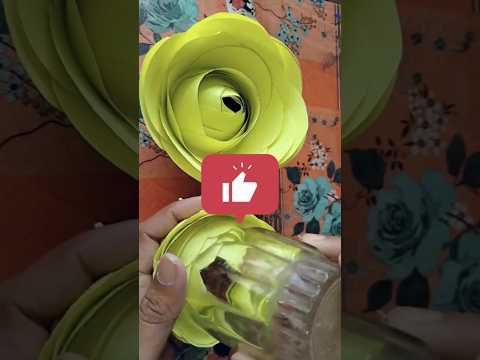 DIY Paper Flower | Rose flower | Beautiful Rose #diy #youtubeshorts #craft #paperflower#shorts#viral