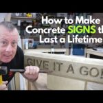 How to Make Concrete Signs