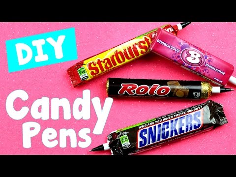 DIY Crafts: 4 Easy DIY Candy Pens – Cool &  Unique Craft Tutorial