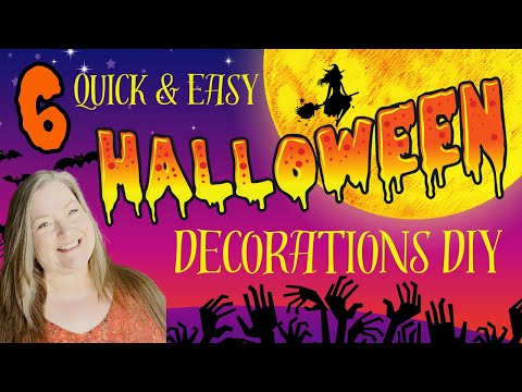 6  Quick & Easy Halloween Decorations DIY Dollar Tree Halloween Decorations Halloween DIYs