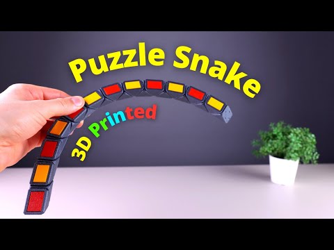 3D Printed Puzzle Snake Toy