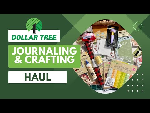 Journaling & Crafting DIY Supplies ~ What I got at Dollar Tree FALL HAUL for upcoming projects