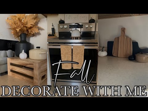 FALL DECORATE WITH ME | COZY KITCHEN FALL DECOR| DIY HOME DECOR | FALL NEUTRAL DECORATING IDEAS 2023