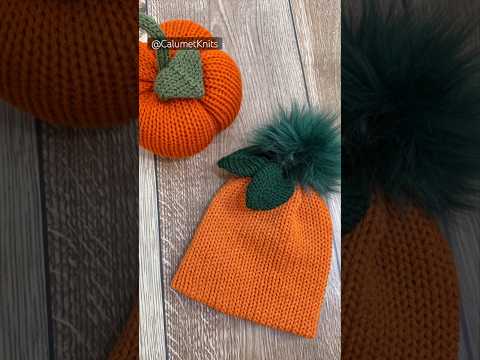 Toddler Pumpkin hat #knittingmachines #diy #short