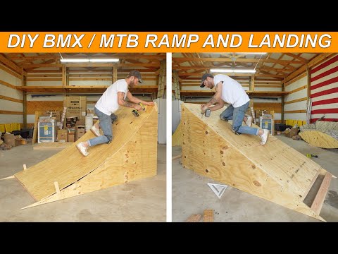 How To Build a 4 Foot Bike Ramp and Landing | BMX, MTB, Dirt Bike