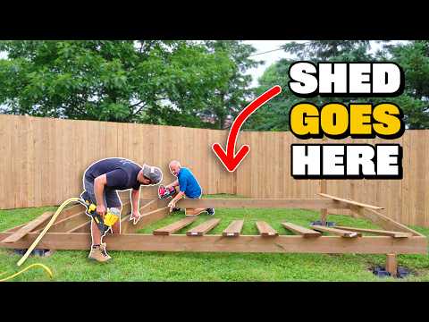 DIY How To Build a Floating Shed Foundation