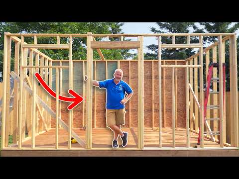 How to Frame a Shed (One Section at a Time)