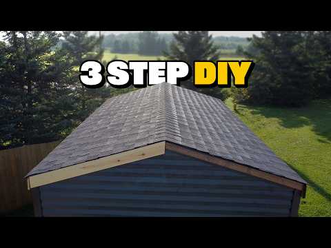 Roof Shingle Install | DIY Backyard Shed