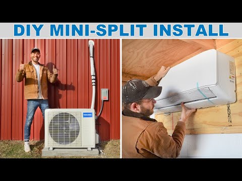 How Install a DIY Mini-Split in a Workshop, Garage, or House | MR Cool Install 2024