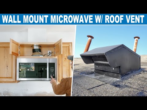 How To Vent a Microwave / Fan Though the Roof!!!!! Completely DIY
