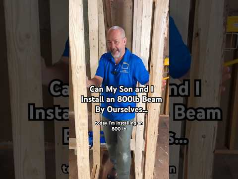 How I Installed This 800lb Beam Into My Home