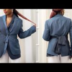 THRIFT FLIP // DIY Double Breasted Blazer From Men’s Blazer